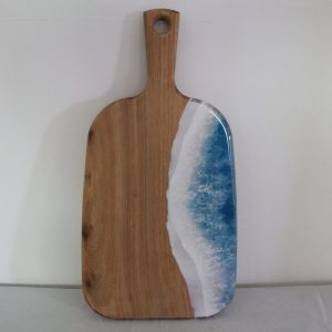 Organic medium paddle ocean serving board