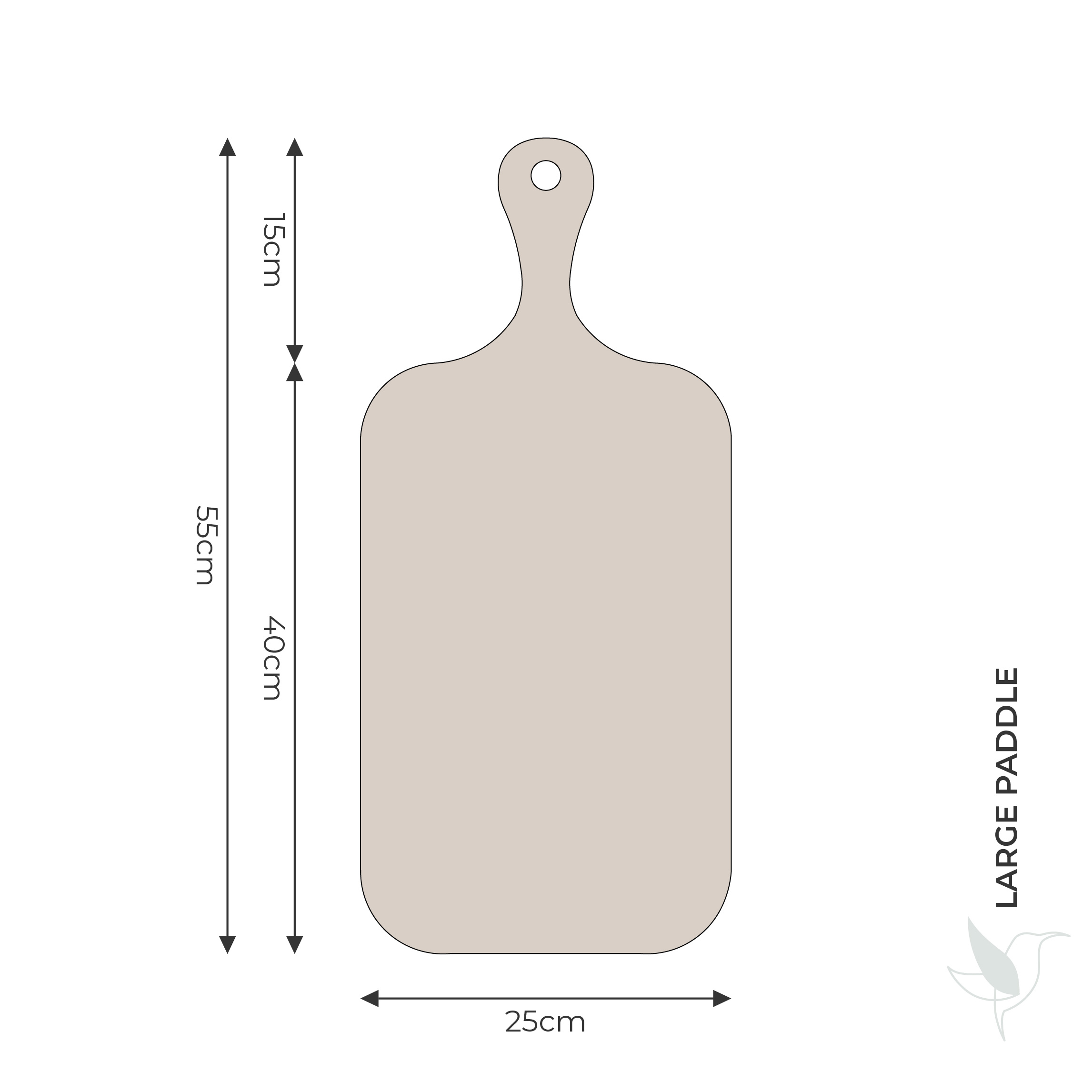 Large paddle specifications