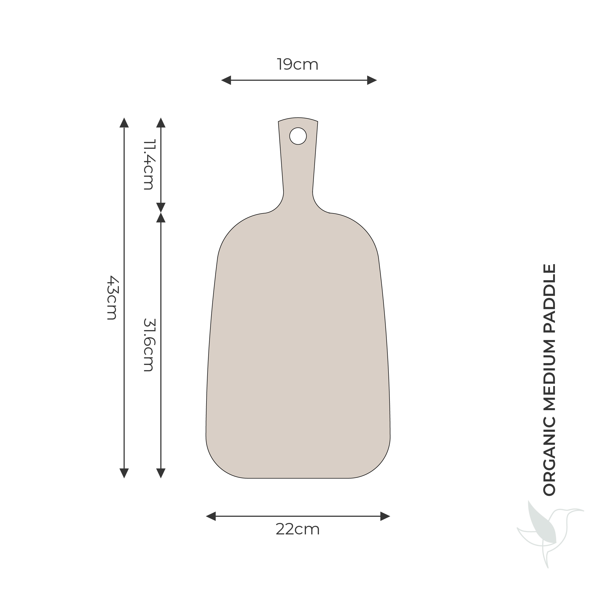 Organic Medium paddle specifications
