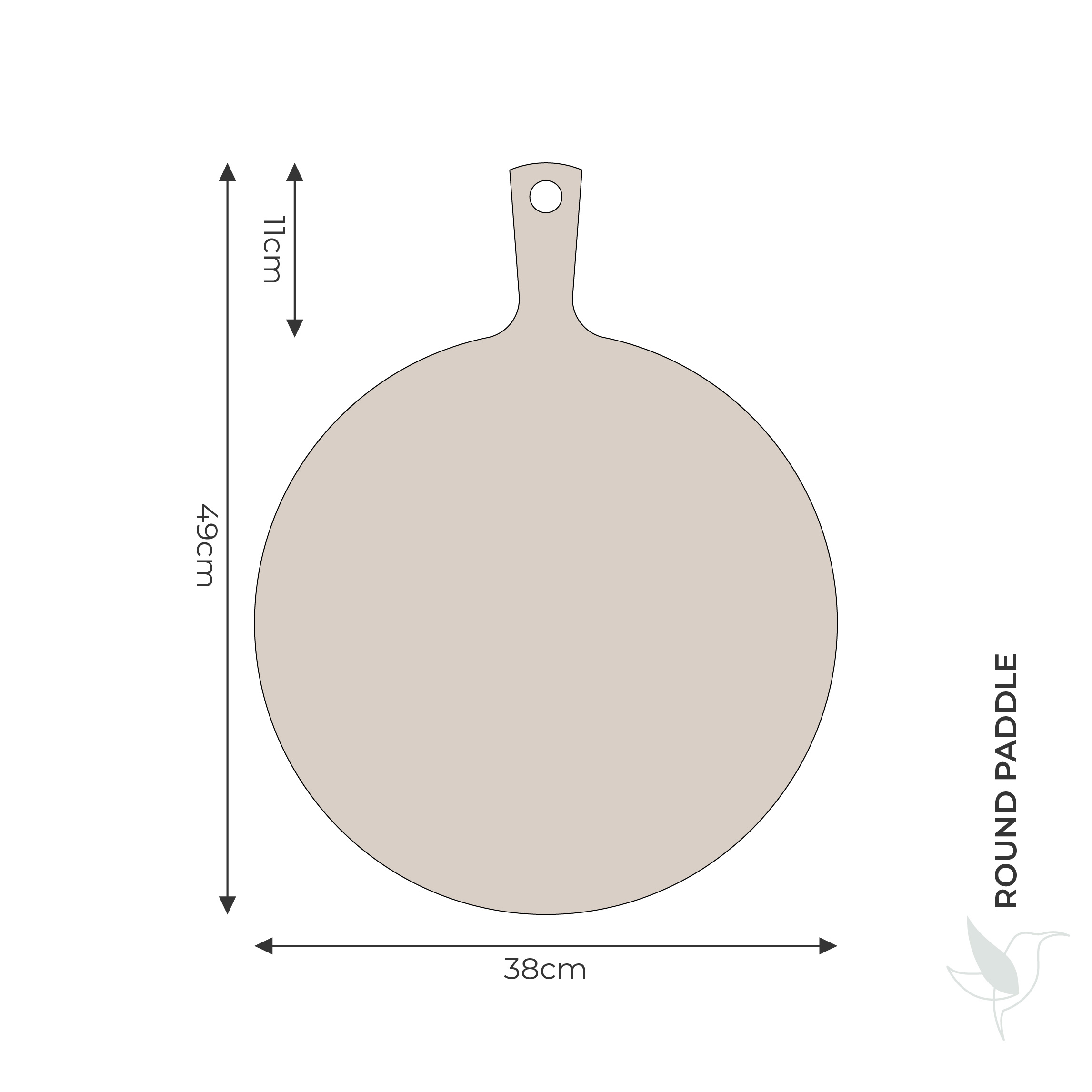 Round paddle specifications